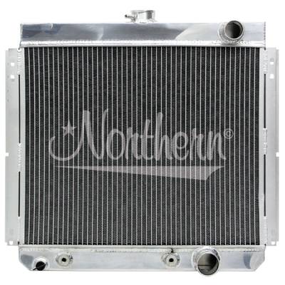 Northern Radiator - Northern Radiator 205214 Muscle Car Radiator 19.75 21.875 x 2.5 Outlet Passenger