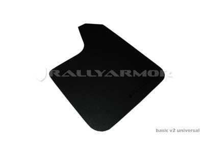 Rally Armor - Rally Armor MF12-BAS-BLK Black Mud Flap Black Logo