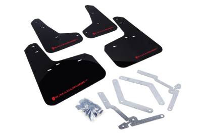 Rally Armor - Rally Armor MF27-UR-BLK/RD Black Mud Flap Red Logo