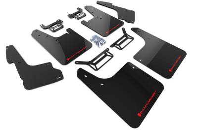 Rally Armor - Rally Armor MF48-UR-BLK/RD Black Mud Flap w/Red Logo