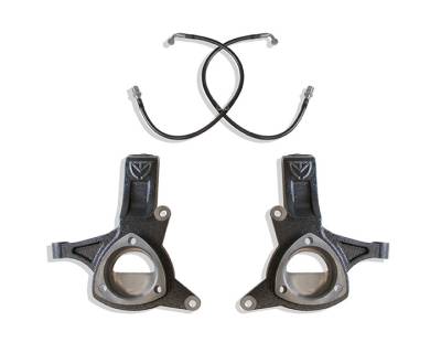 MaxTrac - MaxTrac 701550 5" Lift Spindles + Brake Lines 16-18 Silverado & Sierra 1500 2WD