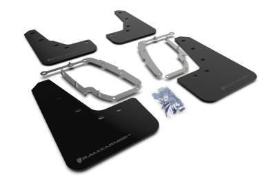 Rally Armor - Rally Armor MF62-UR-BLK/DGRY Black Mud Flap Dark Grey Logo