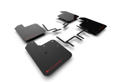 Rally Armor - Rally Armor MF54-UR-BLK/RD Black Mud Flap Red Logo