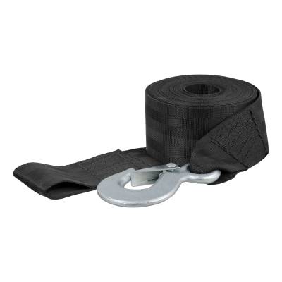 CURT - CURT 29452 23' Winch Strap w/Snap Hook 4800 lbs.