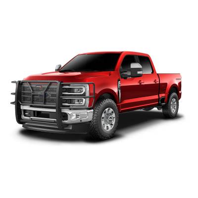 TrailFX - TrailFX E0523T HD Grille Guard Black Steel 2" w/Brush Guard