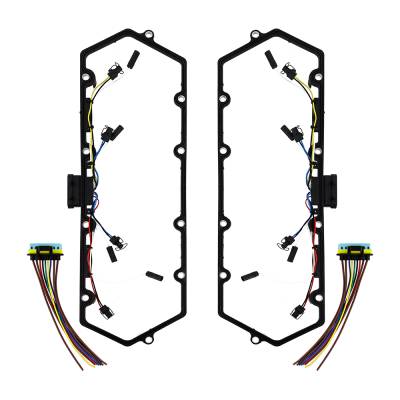 Mishimoto - Mishimoto MMGH-F2D-98 Glow Plug Harness ValveCover Gasket for 99-03 PS 7.3L