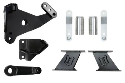 ICON Vehicle Dynamics - ICON 67020 Front 7" Lift Box Drop Pitman Arm/Track Bar Drop/Brake Brackets 08-10
