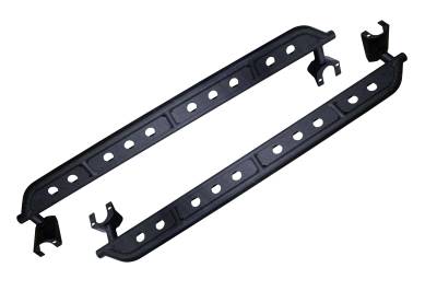 Fishbone Offroad - Fishbone Offroad FB23349 Step Sliders Black Textured for 22+ Ford Bronco 4DR