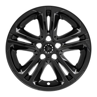 Coast To Coast - Coast To Coast IWCIMP412BLKN 16" Gloss Black 5-Double Spoke Snap-On Skin 4pc