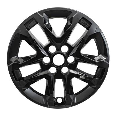Coast To Coast - Coast To Coast IWCIMP416BLKN 18" Gloss Black 5-Split Spoke Snap-On Skin 4pc