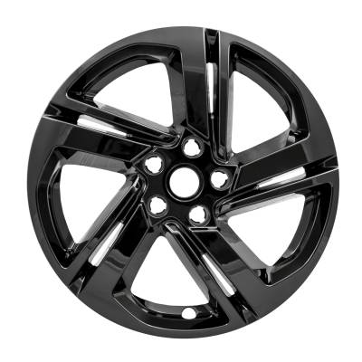 Coast To Coast - Coast To Coast IWCIMP418BLK 18" Gloss Black 5-Spoke Snap-On Wheel Skin 4pc