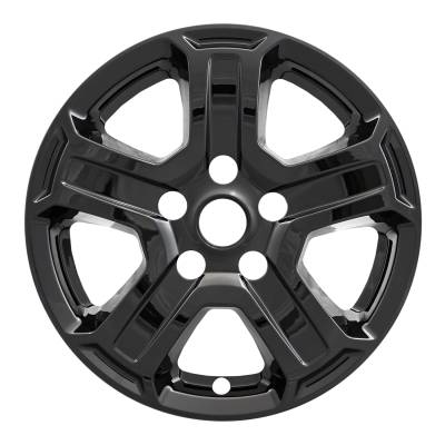 Coast To Coast - Coast To Coast IWCIMP420BLK 17" Gloss Black 5-Spoke Snap-On Wheel Skin 4pc
