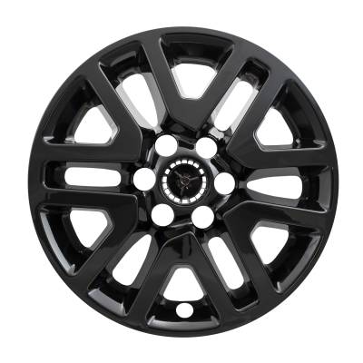 Coast To Coast - Coast To Coast IWCIMP427BLK 16" Gloss Black 6-Split Spoke Snap-On Skin 4pc
