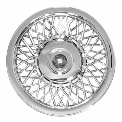 Coast To Coast - Coast To Coast IWC1215 Universal 15" Lace Spoke Chrome Wheel Cover 4pc