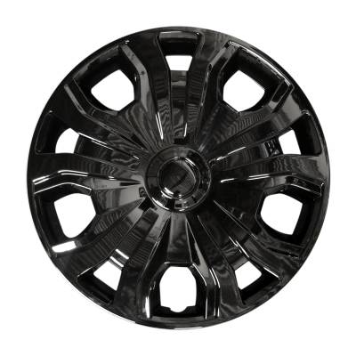 Coast To Coast - Coast To Coast IWC54316BLK 16" 5 Split Spoke Gloss Black ABS Wheel Cover 4pc