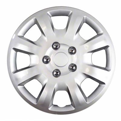Coast To Coast - Coast To Coast IWC44216S 16" 8 Spoke Silver Wheel Cover 4pc