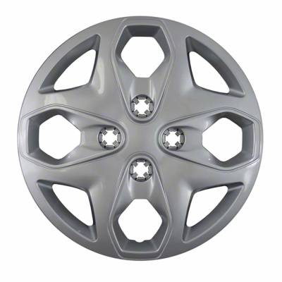 Coast To Coast - Coast To Coast IWC44415S 15" 4 Split Spoke Silver Wheel Cover 4pc