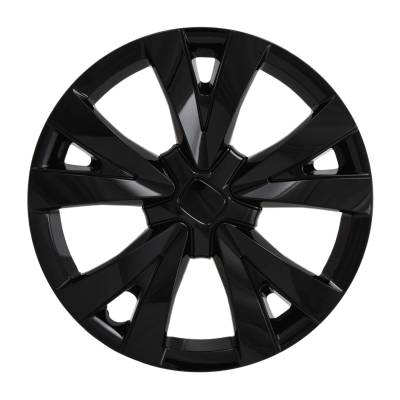 Coast To Coast - Coast To Coast IWC55916BLK 16" 5 V Spoke Gloss Black Wheel Cover 4pc