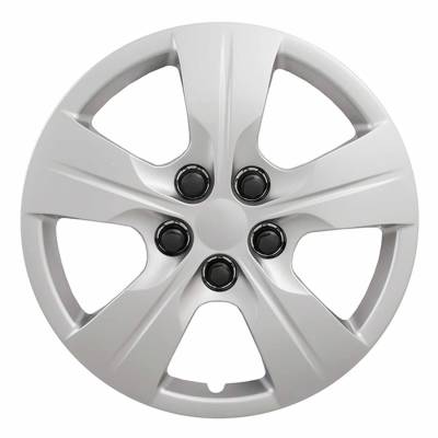 Coast To Coast - Coast To Coast IWC52415S 15" 5 Spoke Silver Wheel Cover 4Pc