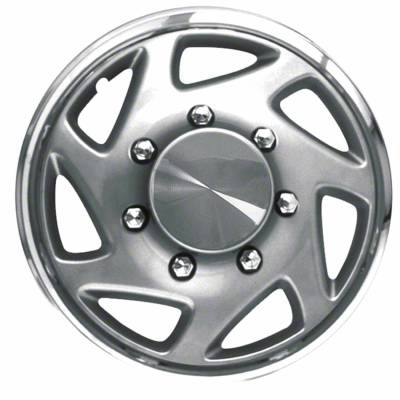 Coast To Coast - Coast To Coast IWC9415C 15" Silver Wheel Covers w/Chrome Ring 4pc
