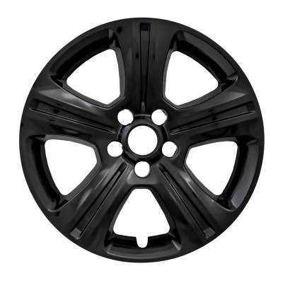 Coast To Coast - Coast To Coast IWCIMP383BLK 17" Wheel Skin 5 Split Spokes Gloss Black SnapOn 4pc