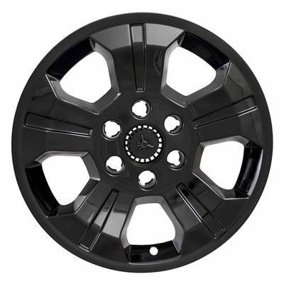 Coast To Coast - Coast To Coast IWCIMP392BLK 18" Wheel Skin 5 Spokes Gloss Black Snap-On 4pc