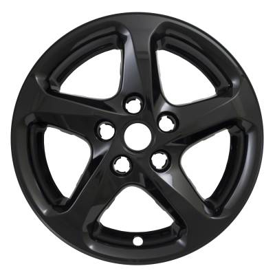 Coast To Coast - Coast To Coast IWCIMP394BLK 16" Wheel Skin 5 Spokes Gloss Black Snap-On 4pc