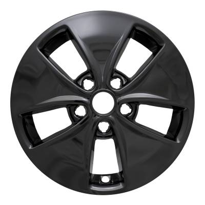 Coast To Coast - Coast To Coast IWCIMP400BLK 16" Wheel Skin 5 Flared Spokes Gloss Blck SnapOn 4pc