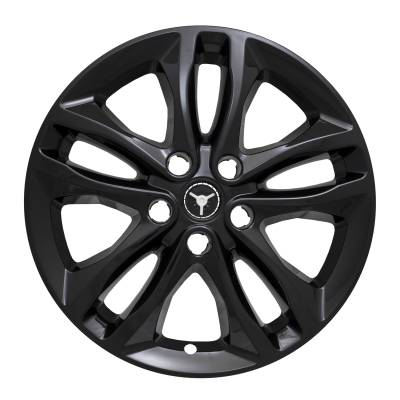 Coast To Coast - Coast To Coast IWCIMP406BLK 17" 10-Spoke Snap-On Wheel Skin Gloss Black 4pc