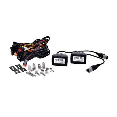 KC Hilites - KC HiLiTES 519 2" C-Series C2 LED Backup Flood 2-Light System Universal