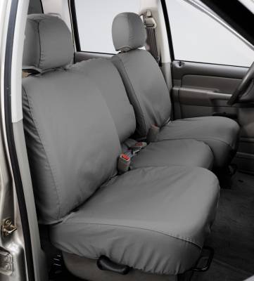 Seat Saver - Seat Saver SS8490PCGY Polycotton SeatSaver Second Row Seat Covers Grey