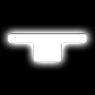 Oracle Lighting - Oracle 3140-T-001 Universal Illuminated LED Letter Badges Matte White Finish "T"