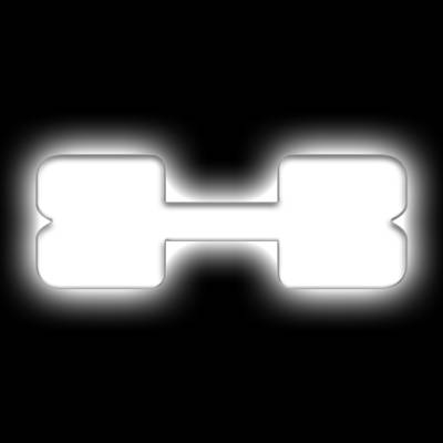 Oracle Lighting - Oracle 3140-X-001 Universal Illuminated LED Letter Badges Matte White Finish "X"
