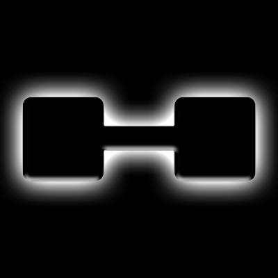 Oracle Lighting - Oracle 3141-H-001 Universal Illuminated LED Letter Badges Matte Black Finish "H"