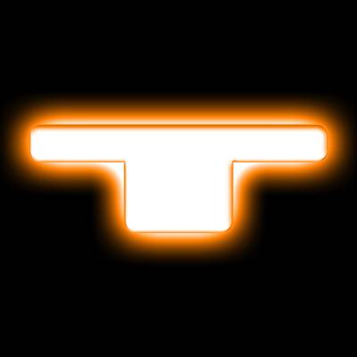 Oracle Lighting - Oracle 3140-T-005 Universal Illuminated LED Letter Badges Matte White Finish "T"