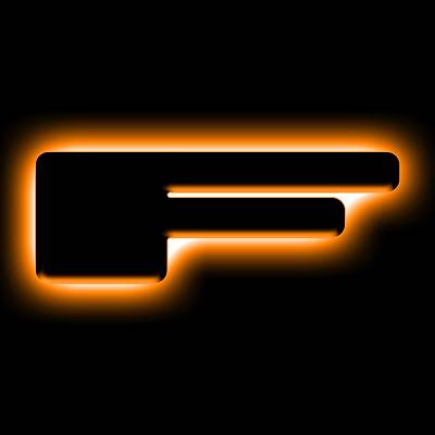 Oracle Lighting - Oracle 3141-F-005 Universal Illuminated LED Letter Badges Matte Black Finish "F"