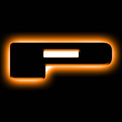 Oracle Lighting - Oracle 3141-P-005 Universal Illuminated LED Letter Badges Matte Black Finish "P"