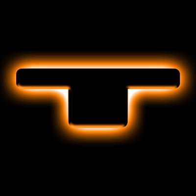 Oracle Lighting - Oracle 3141-T-005 Universal Illuminated LED Letter Badges Matte Black Finish "T"