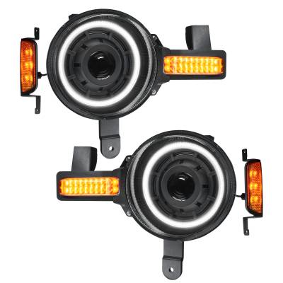Oracle Lighting - Oracle 5886-001 Oculus Bi-LED Projector Headlights for 21+ Ford Bronco White LED