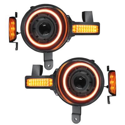 Oracle Lighting - Oracle 5886-005 Oculus Bi-LED Projector Headlights for 21+ Ford Bronco Amber LED