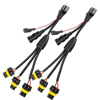 Oracle Lighting - Oracle 5831-504 Vector H4 Headlight Wiring Harness Euro Export Model Pair