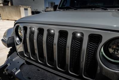 Oracle Lighting - Oracle 5870-001 Pre-Runner Style White LED Grille Kit for 18+ Jeep Wrangler JL