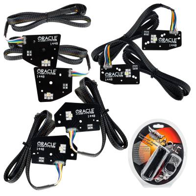 Oracle Lighting - Oracle 1448-330 ColorSHIFT RGBW+A LED Projector Headlight DRL Upgrade 19-21 Ram