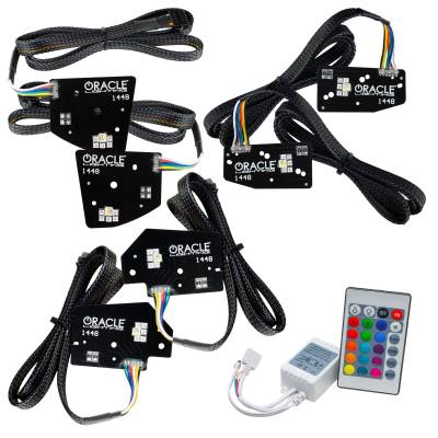 Oracle Lighting - Oracle 1448-504 Colorshift RGBW+A LED Projector Headlight DRL for 19-21 RAM 1500