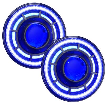 Oracle Lighting - Oracle 5876-334 Oculus 7" ColorSHIFT Bi-LED Projector Headlights for Wrangler JK