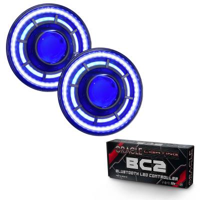 Oracle Lighting - Oracle 5876-335 Oculus 7" ColorSHIFT Bi-LED Projector Headlights for Wrangler JK