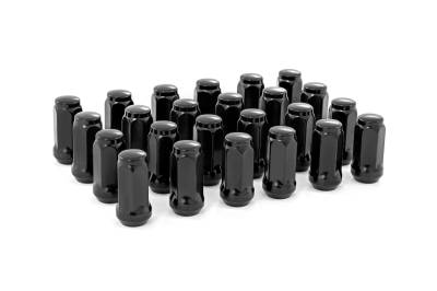 Rough Country Suspension Systems - Rough Country 141524CBLK M14 x 1.5 Lug Nut 24Pc Black