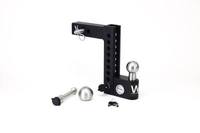 Weigh Safe - Weigh Safe AWS8-2-KA Aero Hitch 8" Drop 2" Shank w/Hitch Pin Lock
