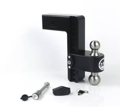 Weigh Safe - Weigh Safe LTB10-3-KA-CER-BLA 180 Hitch 10" Drop 3" Shank w/Hitch Pin Lock