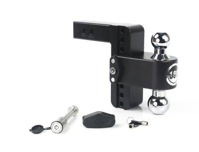 Weigh Safe - Weigh Safe CTB6-2-KA-CER-BLA 180 Hitch 6" Drop 2" Shank w/Hitch Pin Lock